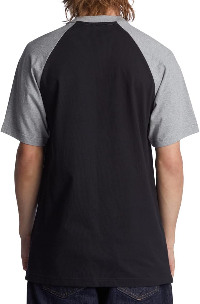 Detalle de DC Shoes Dc Star Hss T-Shirt Uomo – Pack da 1, cotone 200 g/m², vestibilità classica