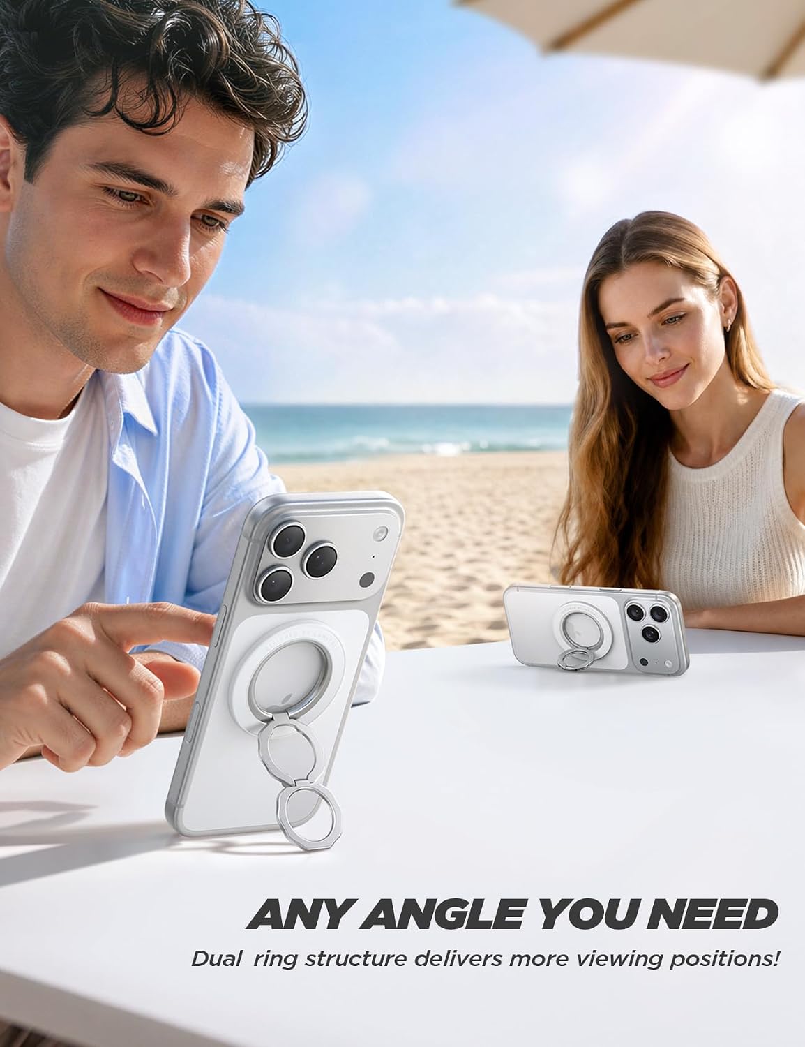 Detalle 1 de Lamicall Magnetic Phone Ring Grip 4mm Slim