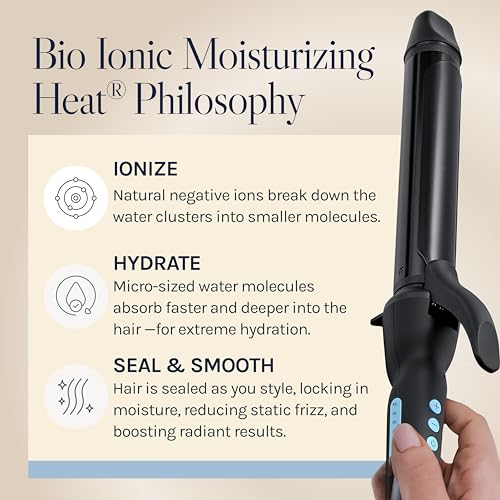Thumbnail 7 de Bio Ionic Long Barrel Curling Iron with Moisture Heat Technology & NanoIonic MX