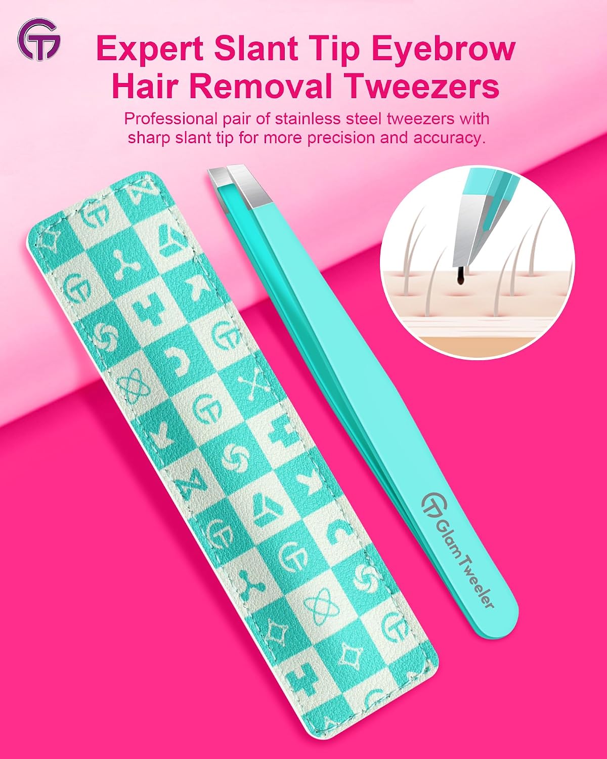 Detalle 2 de GlamTweeler Expert 95.2mm precision tweezers