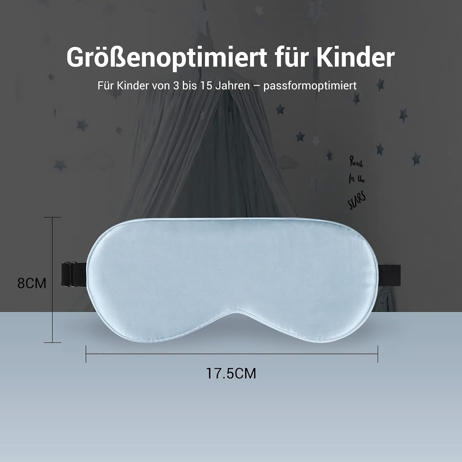 Thumbnail 5 de LaCourse Kinder-Augenmaske aus reiner Maulbeerseide mit Reisetasche
