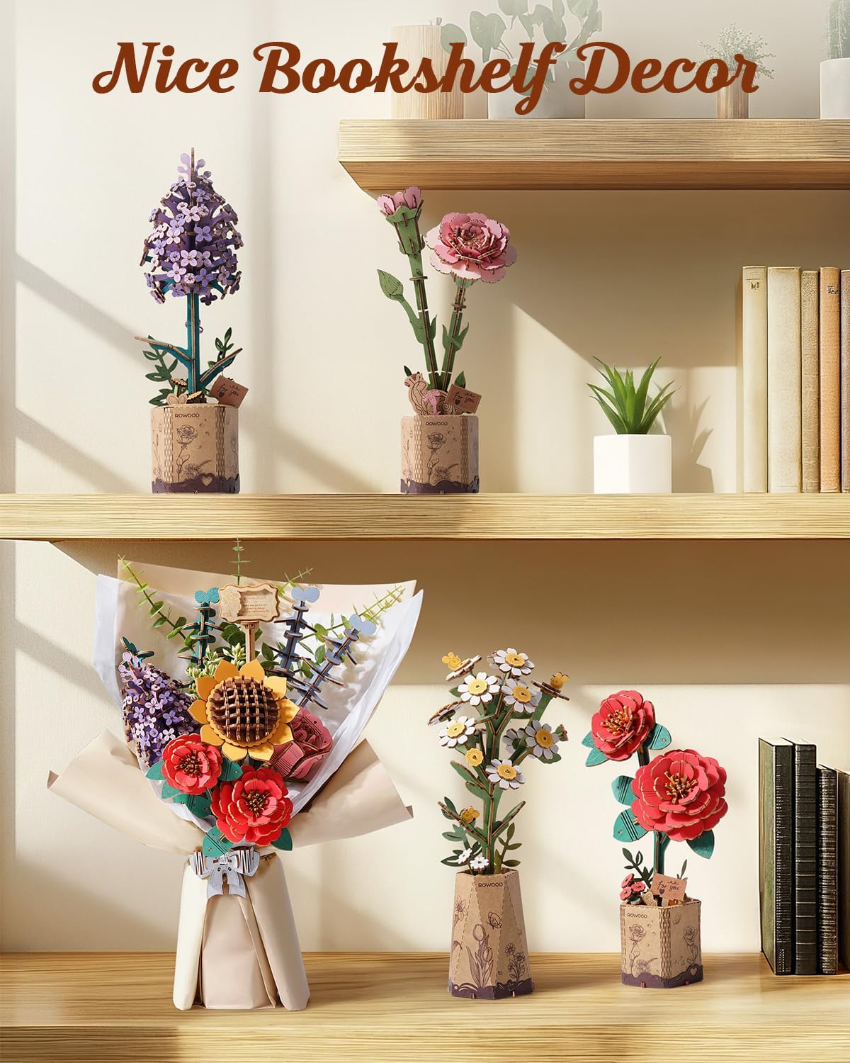 Thumbnail 4 de Rowood TW01H Wooden Flower Bouquet Kit