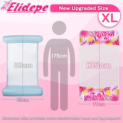 Detalle 2 de Elidepe Materassino Mare: Amaca Galleggiante 4 in 1, XL e versatile per piscina