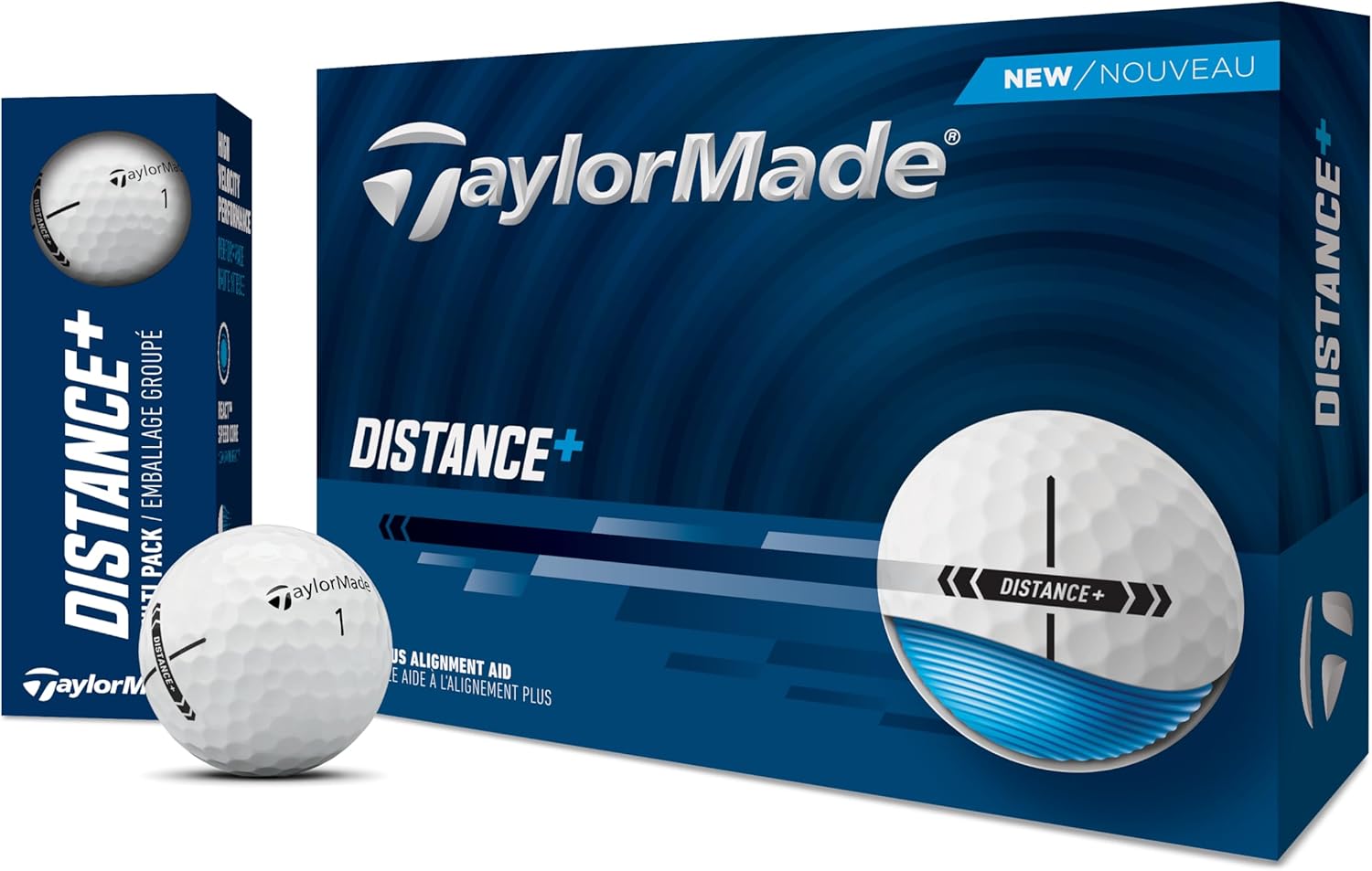 Detalle 2 de TaylorMade 2025 Distance+ Golf Balls 2‑piece