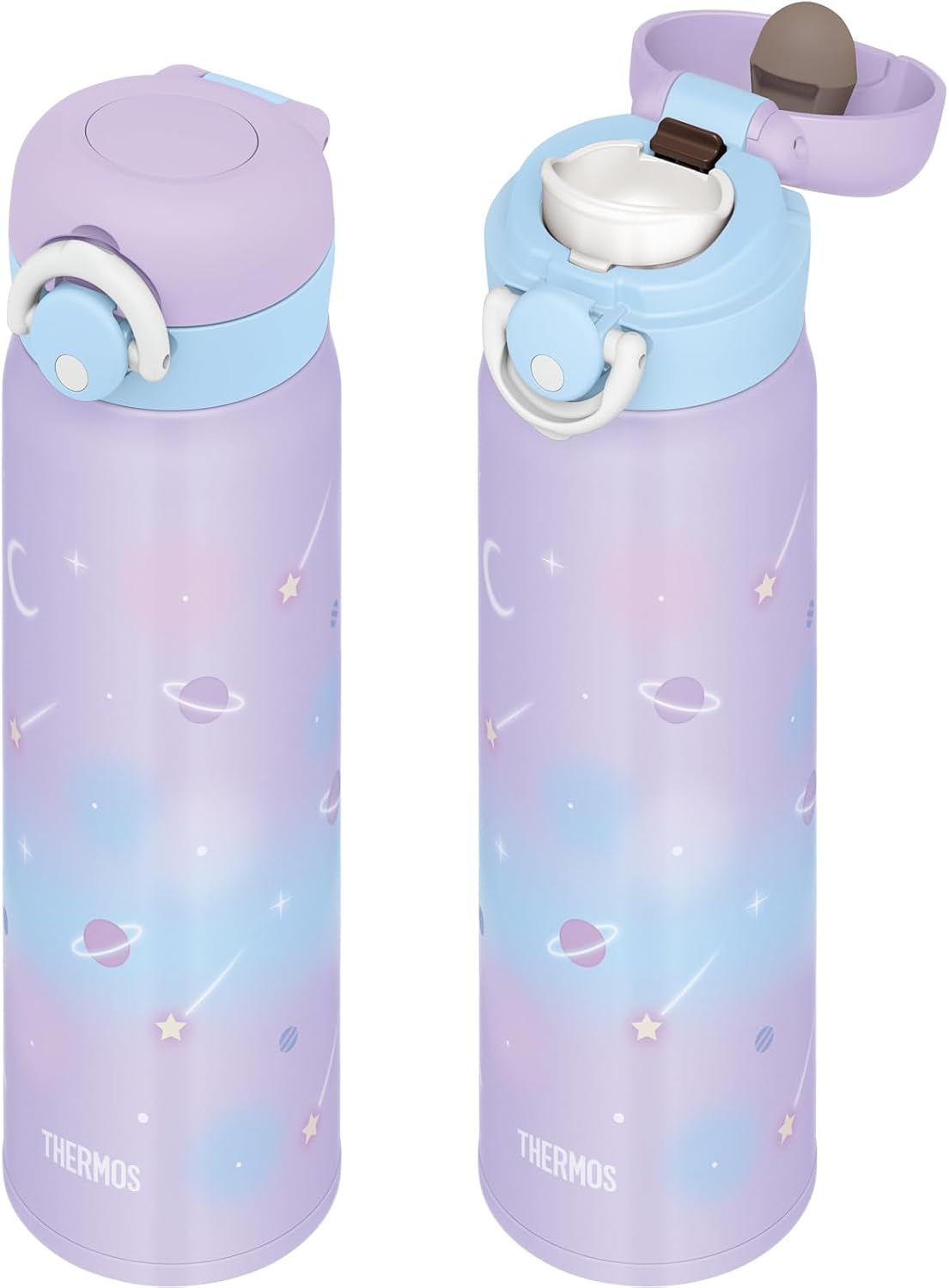 Detalle 1 de サーモス JNR-504G 真空断熱ケータイマグ 500ml パステルパープル、ワンタッチオープン
