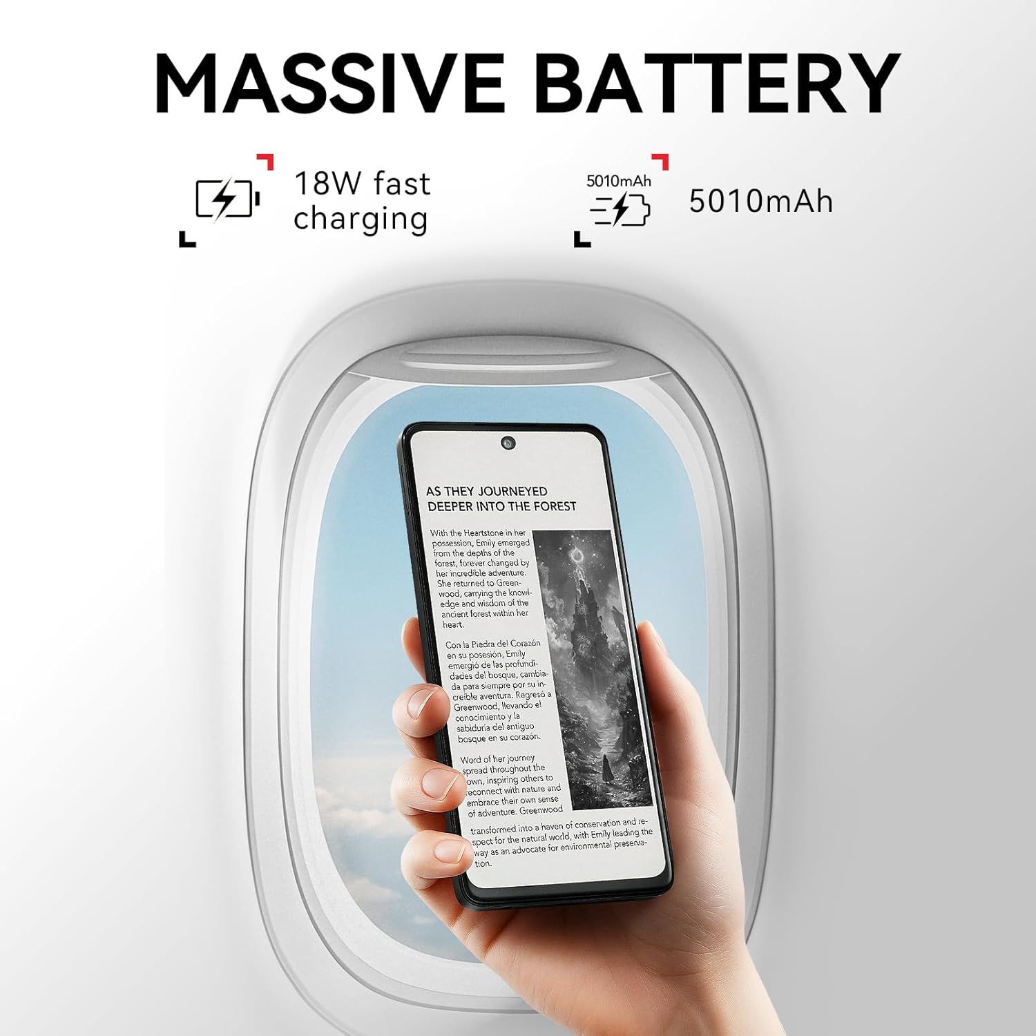 Thumbnail 5 de TCL 60 XE NXTPAPER 5G (AT&T, T-Mobile & Verizon Unlocked) Android Smartphone with Paper-Like 120Hz Display