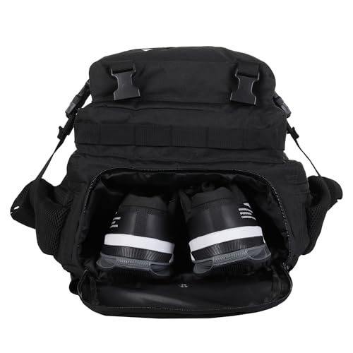 Detalle de ELITRAINX Mochila 45L Táctica: Repelente al agua, cabina de avión y compartimentos pensados para deporte