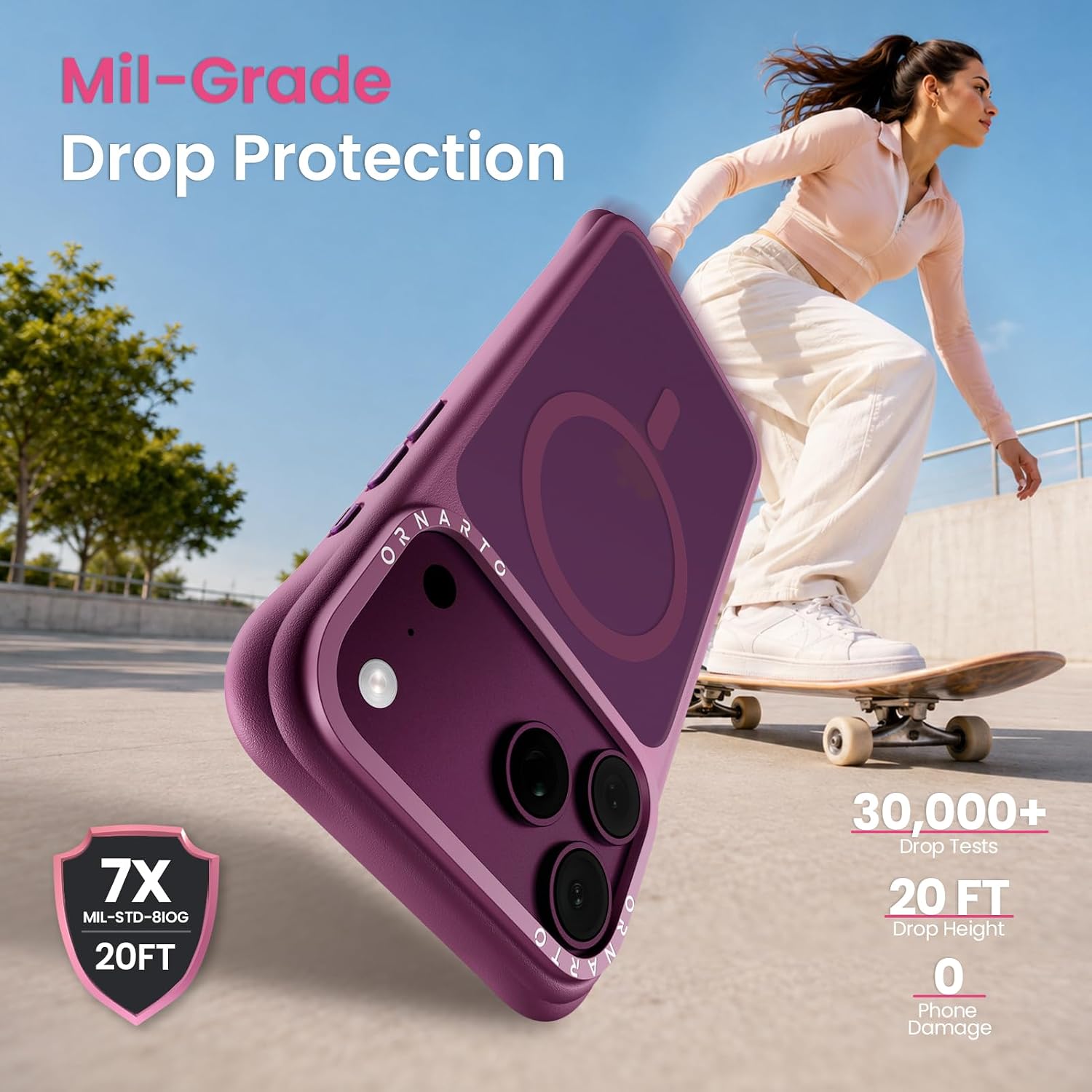 Detalle 2 de ORNARTO iPhone 18 Pro Case