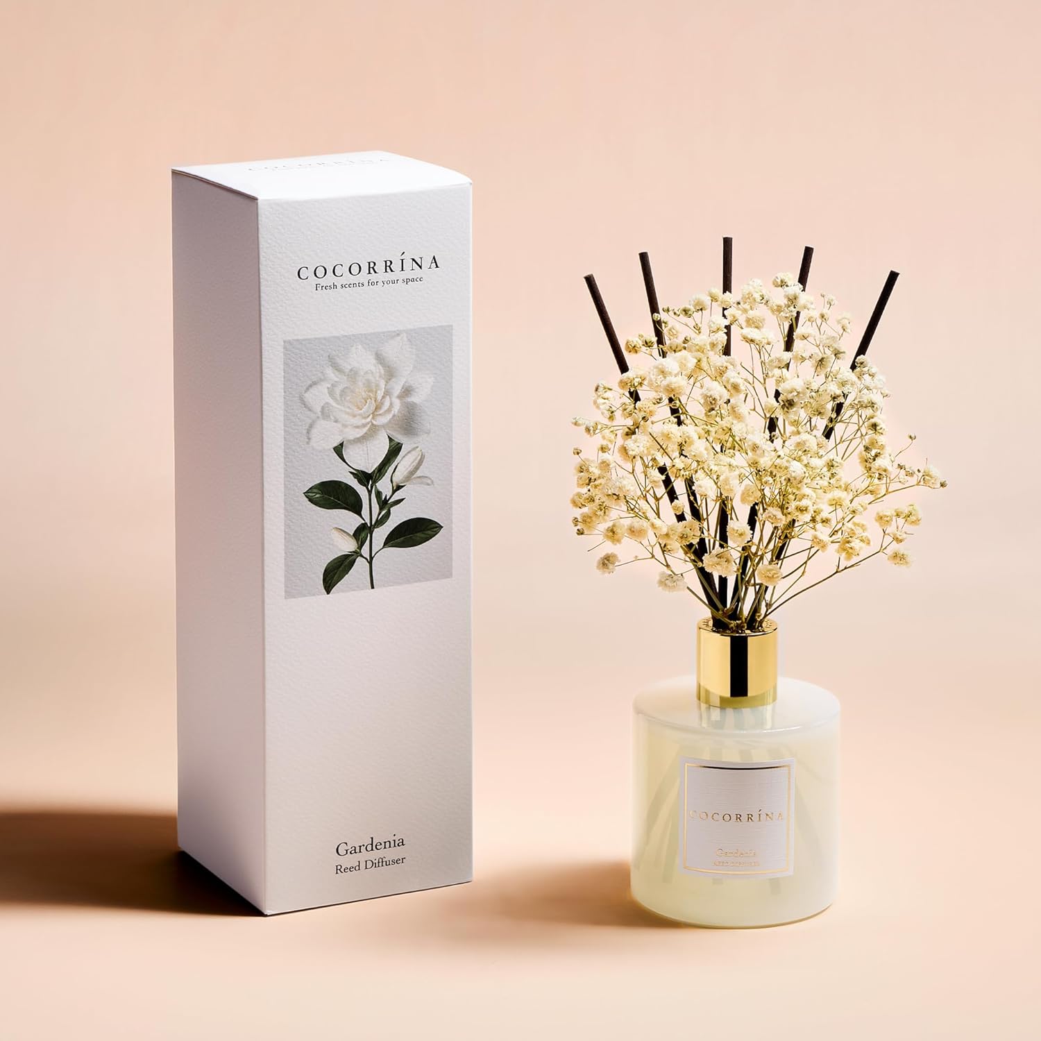 Detalle 2 de COCORRÍNA Reed Diffuser Gardenia 6.7 Fl.oz