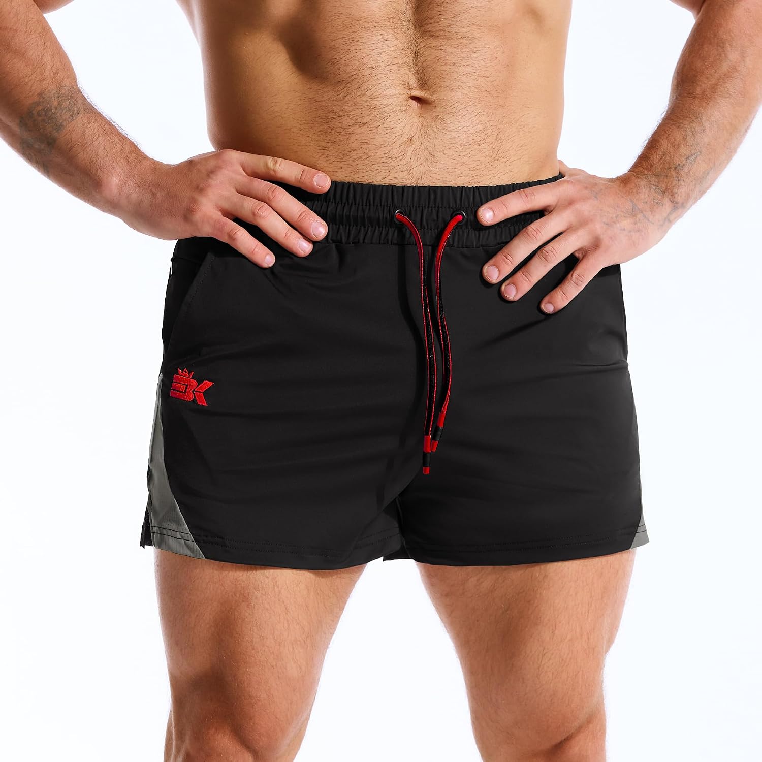Thumbnail 6 de BROKIG LightArmor Gym Shorts: 3 Inch Rugby-Style Running Shorts for Men