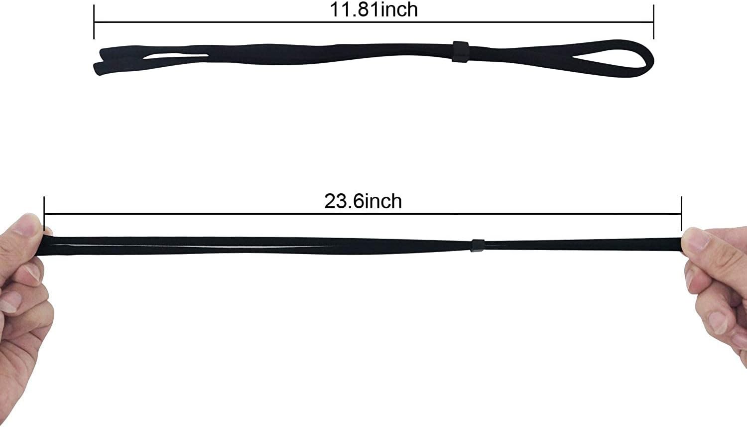 Detalle 2 de SHINKODA 6-Pack Eyeglass Retainer Straps, Adjustable Nylon-Spandex, 11.8-Inch