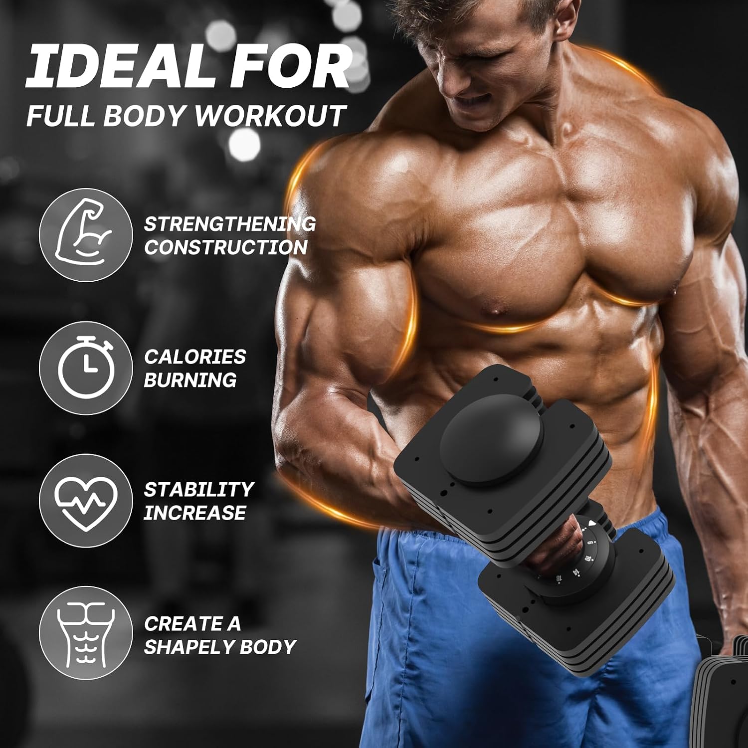 Thumbnail 6 de EnterSports 18KG adjustable dumbbell
