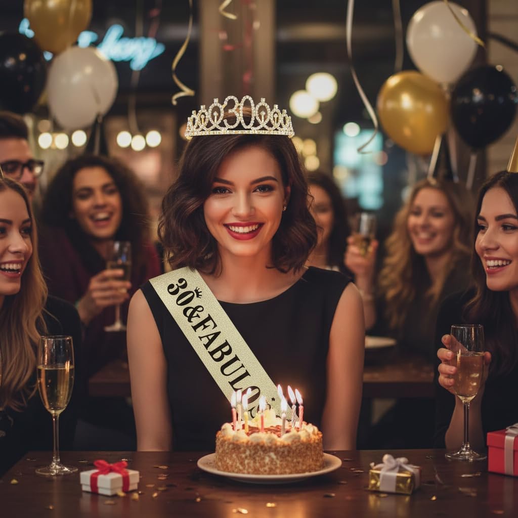 Thumbnail 5 de Oblihumoy Gold 30th Birthday Crown
