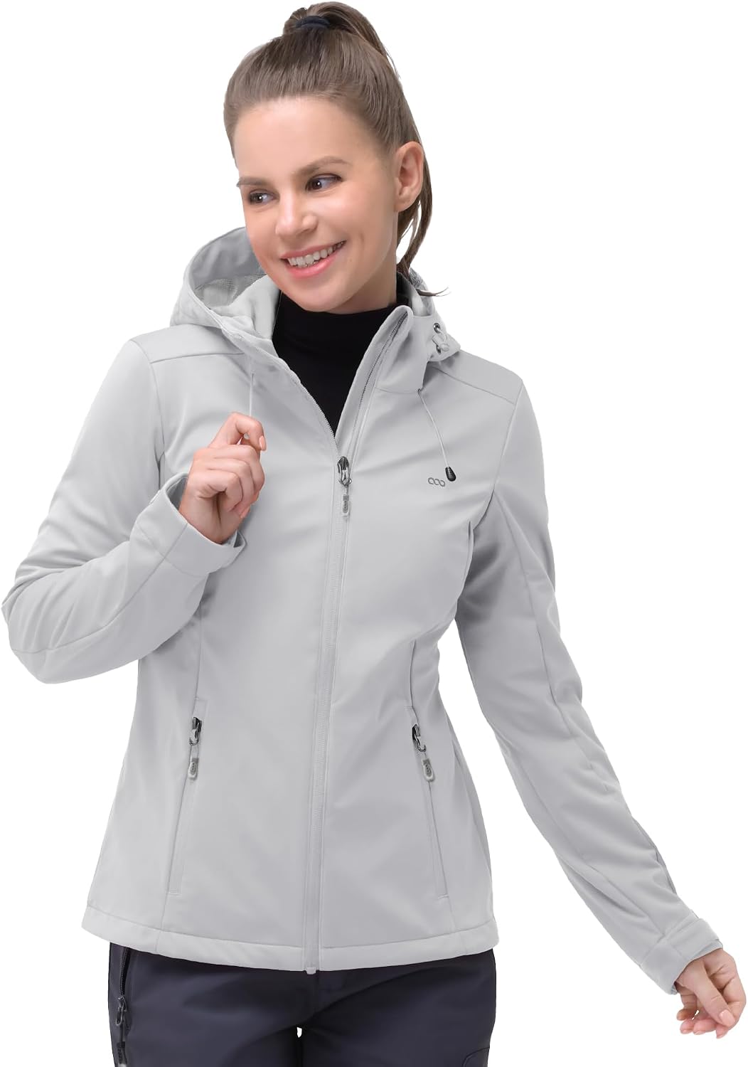 Thumbnail 6 de 33,000ft Damen Softshelljacke – Wasserdichte, winddichte Funktionsjacke mit Kapuze