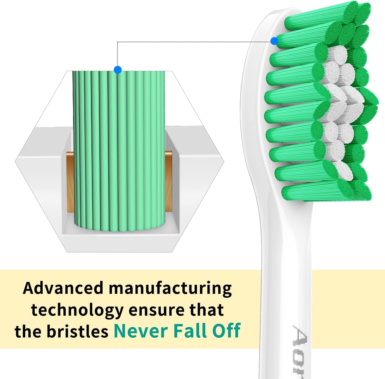 Thumbnail 4 de Aoremon Toothbrush Heads for Philips Sonicare, 6-Pack 🦷