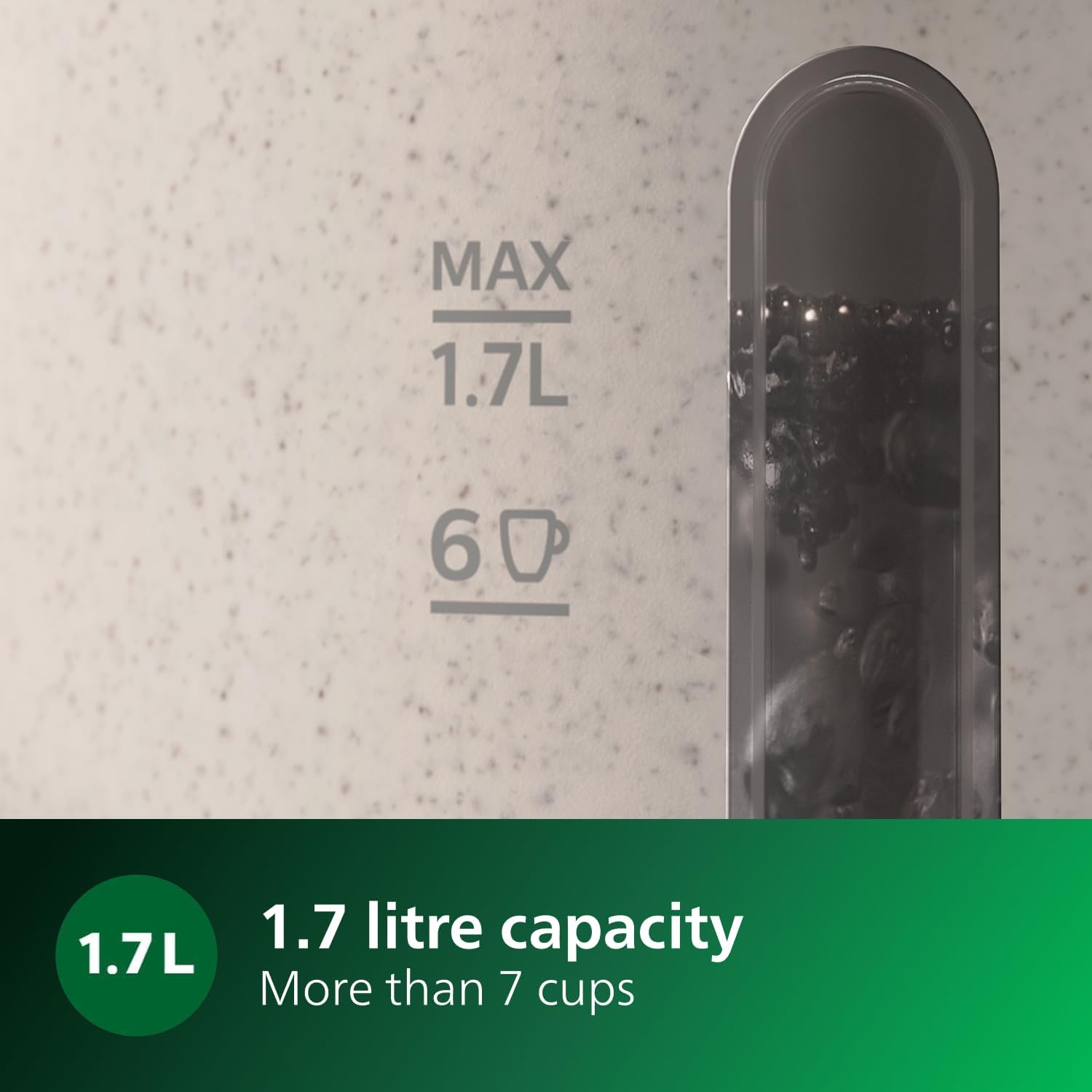 Thumbnail 4 de Philips Eco Conscious Edition Kettle 5000 Series (HD9365/11) – 1.7 L, bio-based plastics, cordless with 360° base