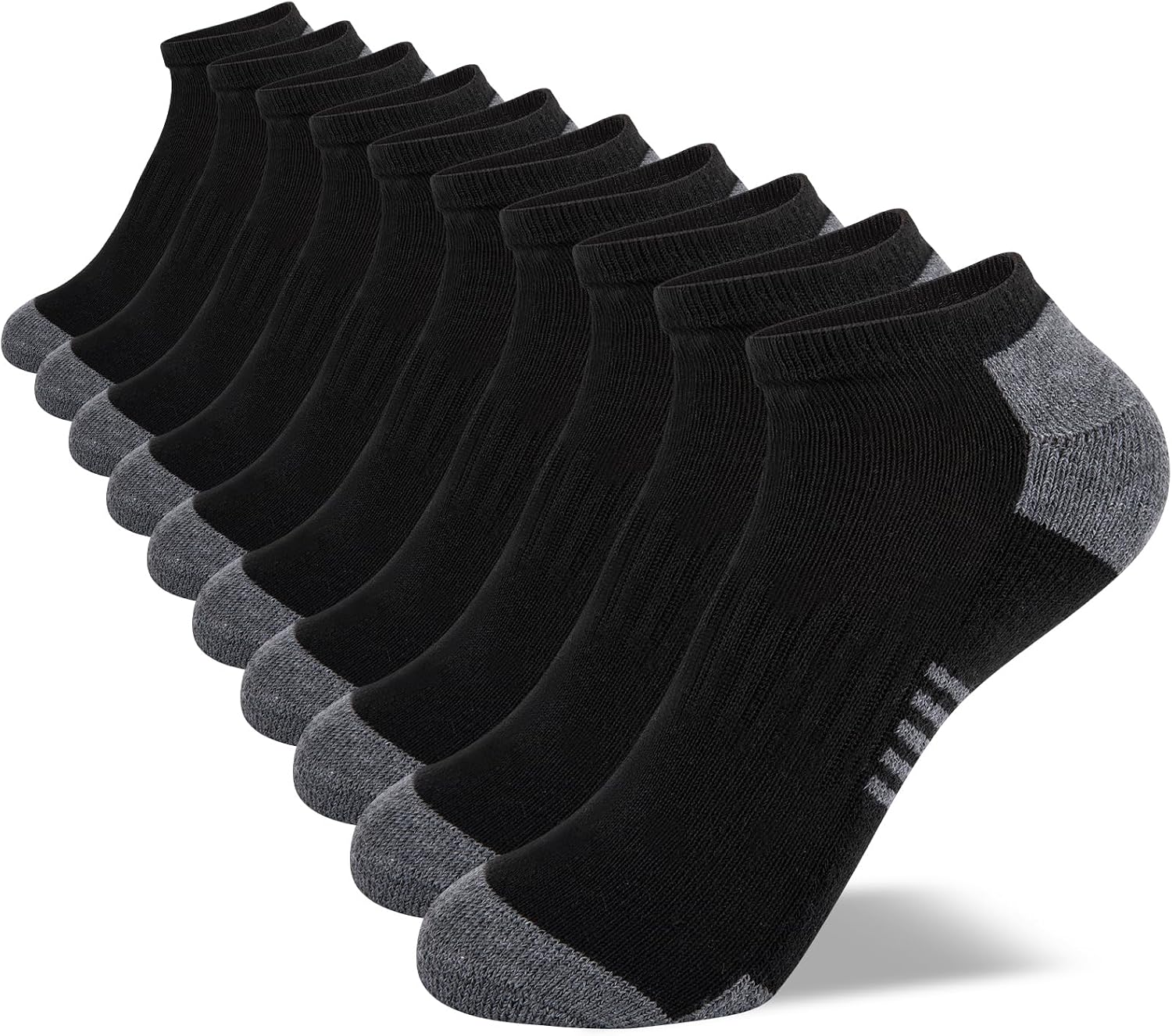 Thumbnail 6 de Comfoex Boys Low Cut Ankle Socks (10 Pairs) With Cushioned Sole and Arch Support