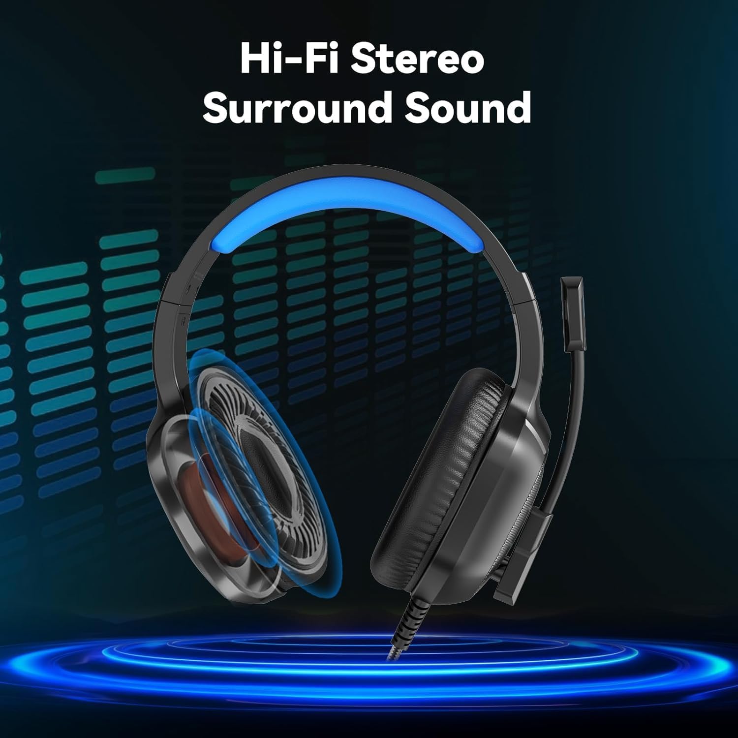Detalle 2 de IMYB A36 gaming headset with noise‑cancelling mic