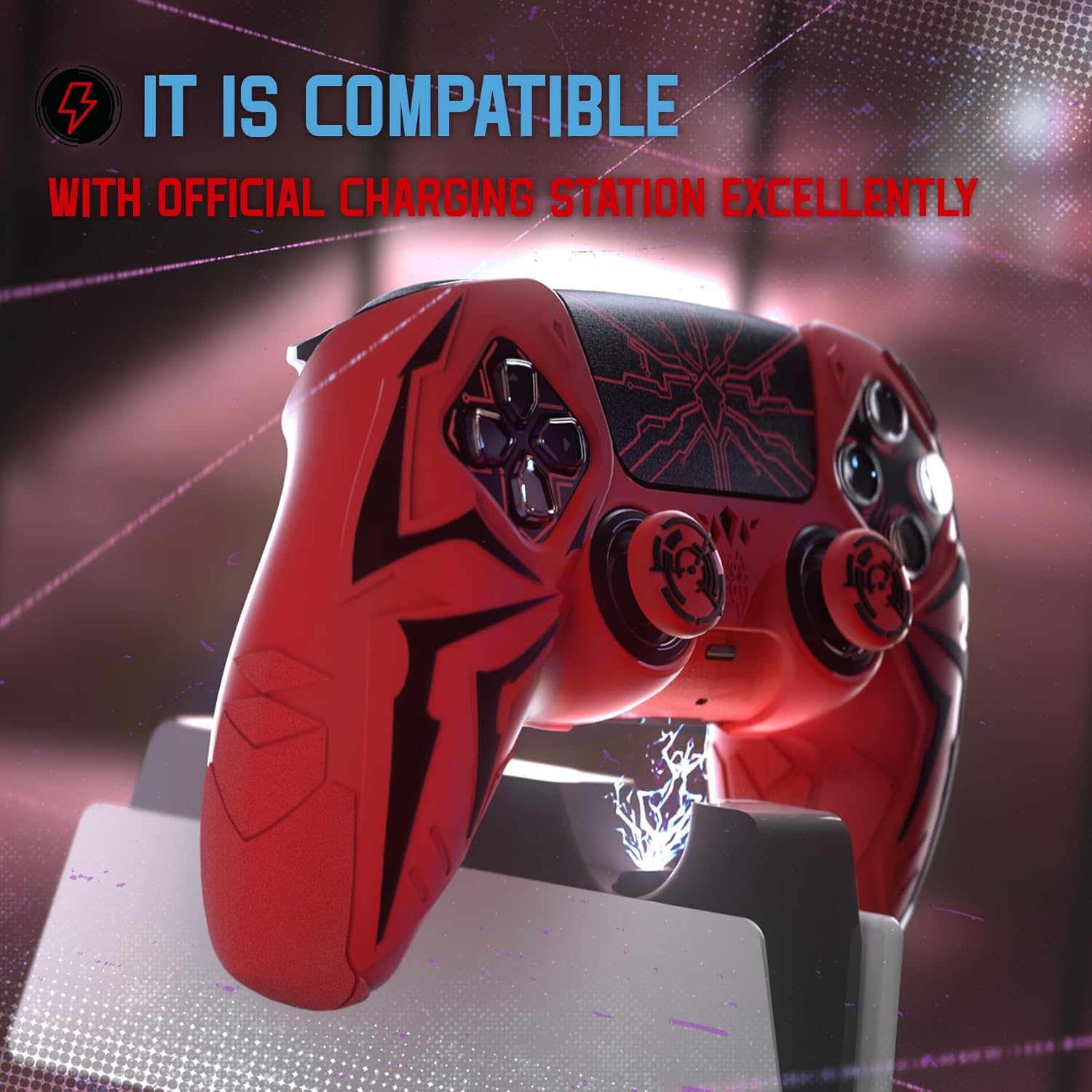 Thumbnail 4 de playvital Cyber Spider PS5 silicone case