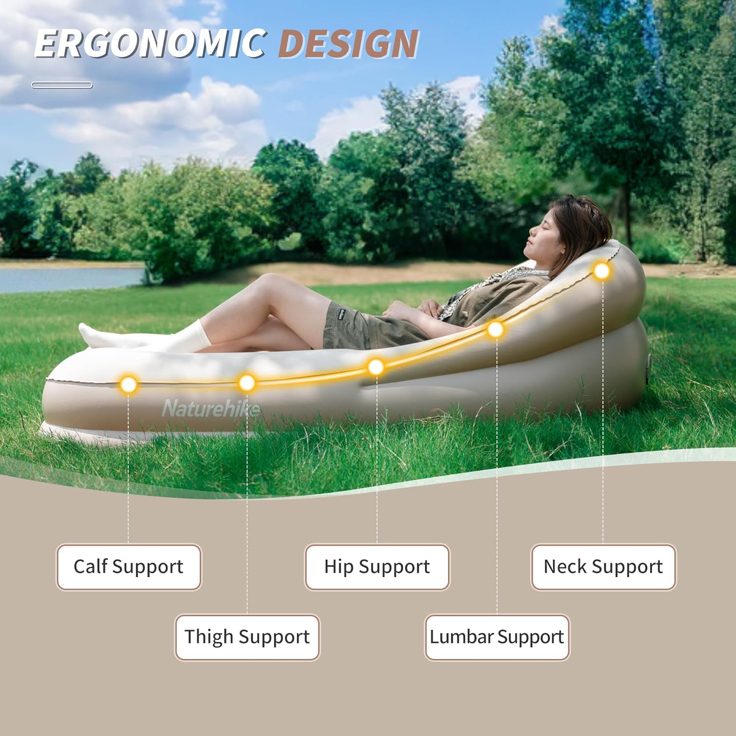 Thumbnail 2 de Naturehike Divano gonfiabile: comfort versatile per casa, campeggio e picnic