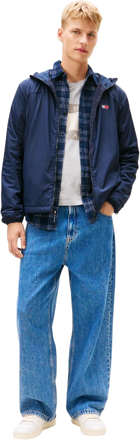 Detalle 2 de Tommy Jeans Tjm Fleece Chicago Jacket Ext DM0DM22291 – Veste coupe-vent homme
