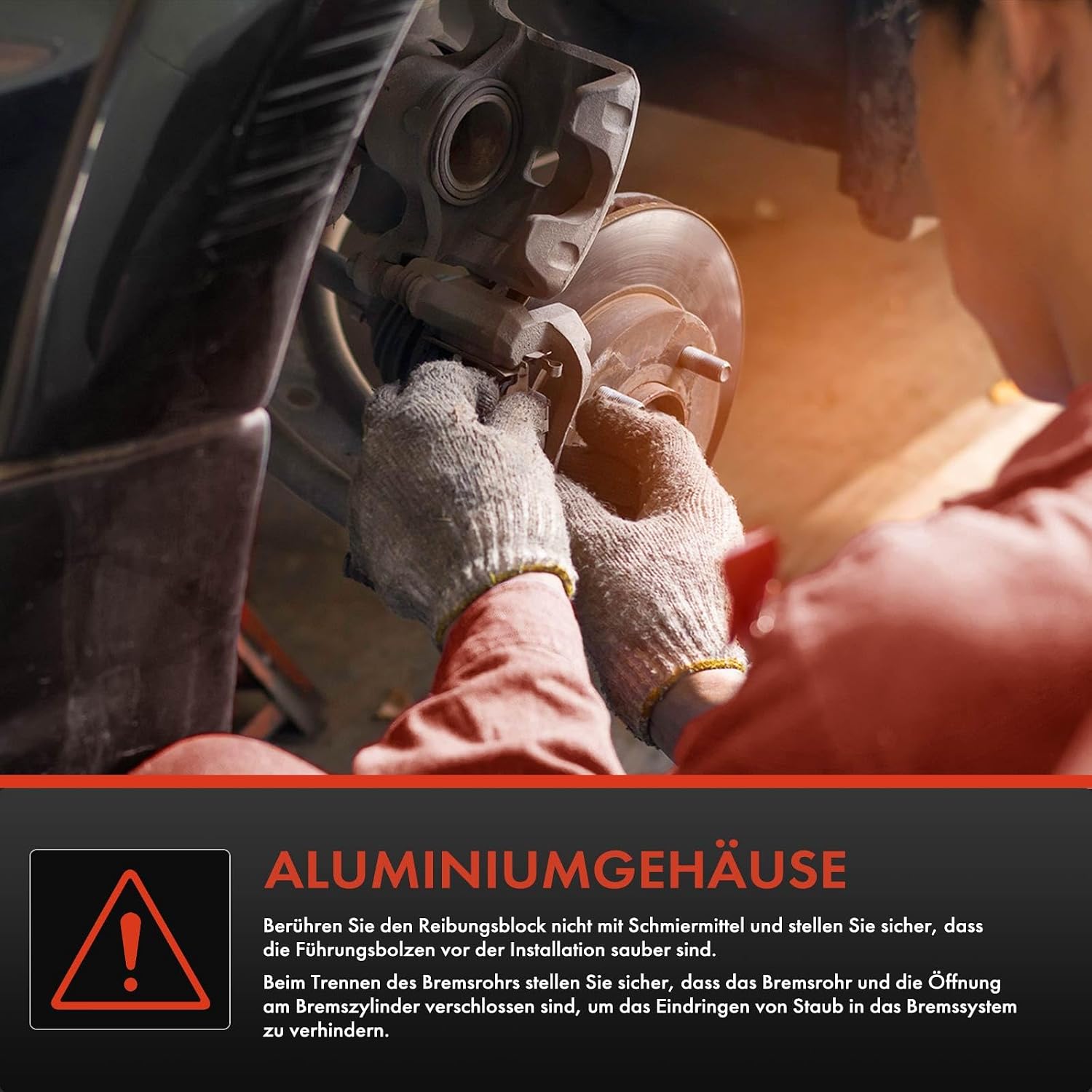 Thumbnail 6 de Frankberg Bremssattel hinten aus Aluminium mit Halterung – Lochabstand 100 mm, kompatibel mit 3 BM BN (BN Replace)