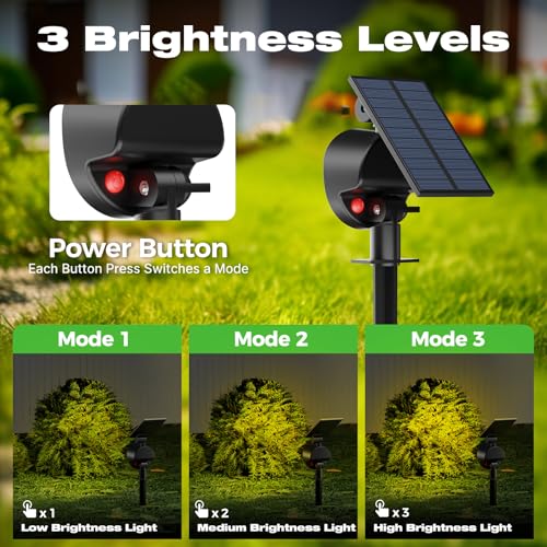 Detalle de nipify Spot Solaire Extérieur – Lot de 4, 53 LED, 3 Modes, Étanche et Réglable