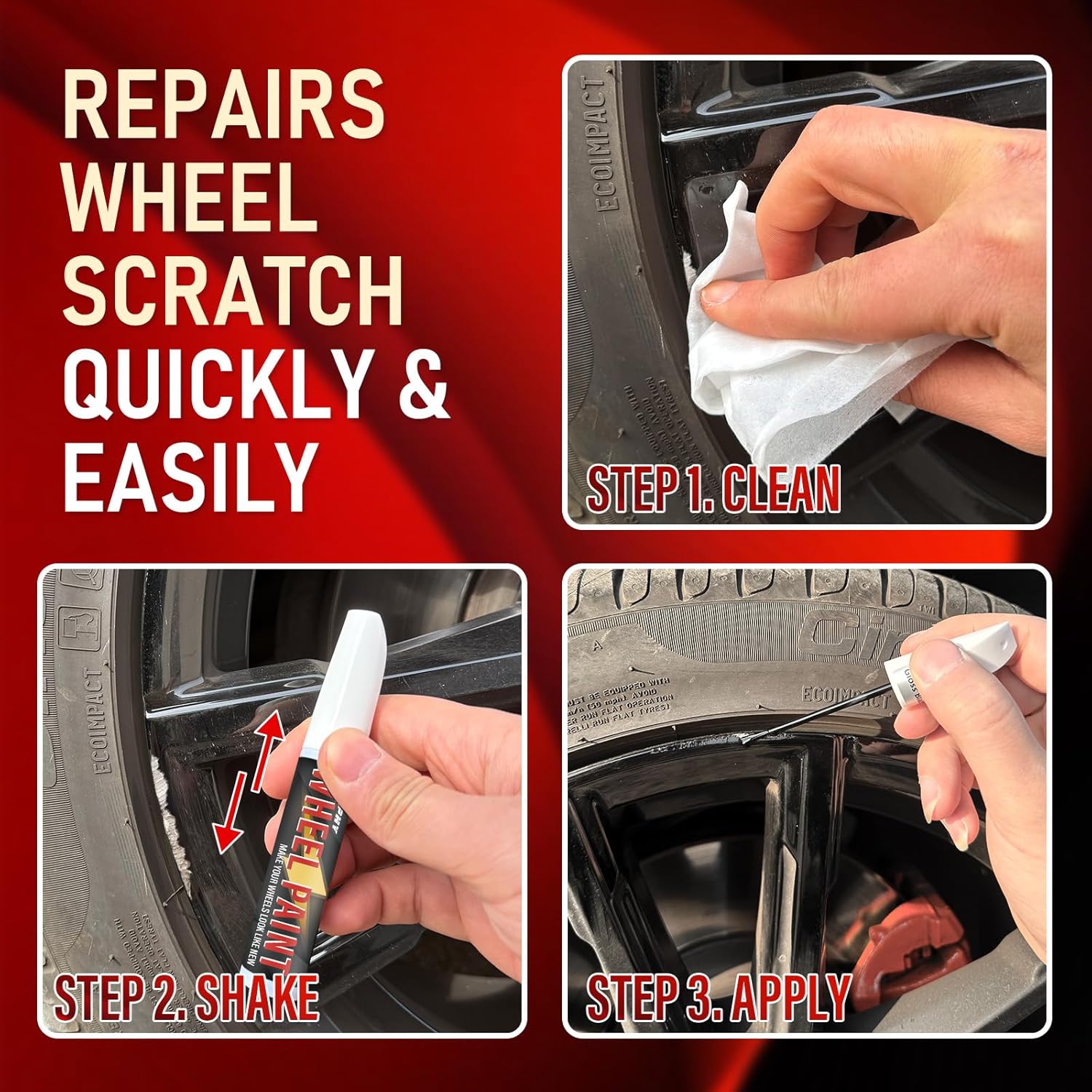 Thumbnail 6 de SMAPHY Matte Black Rim Touch-Up Paint for Wheels 🖌