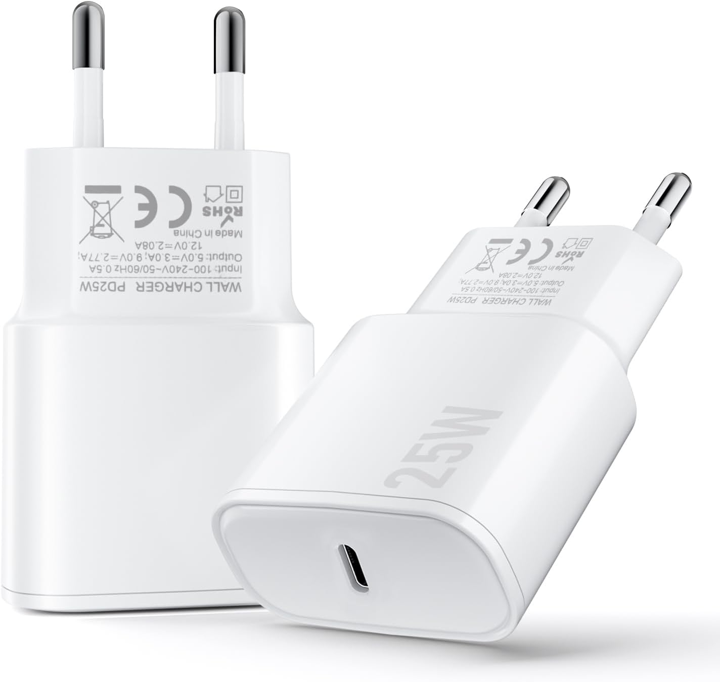 Detalle de Caricatore USB C 25W 2 Pack