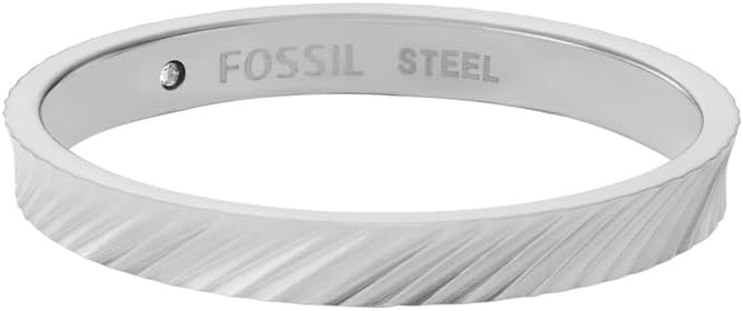 Thumbnail 4 de Fossil Damen-Edelstahlband Ringe – Goldfarbenes, poliertes Finish