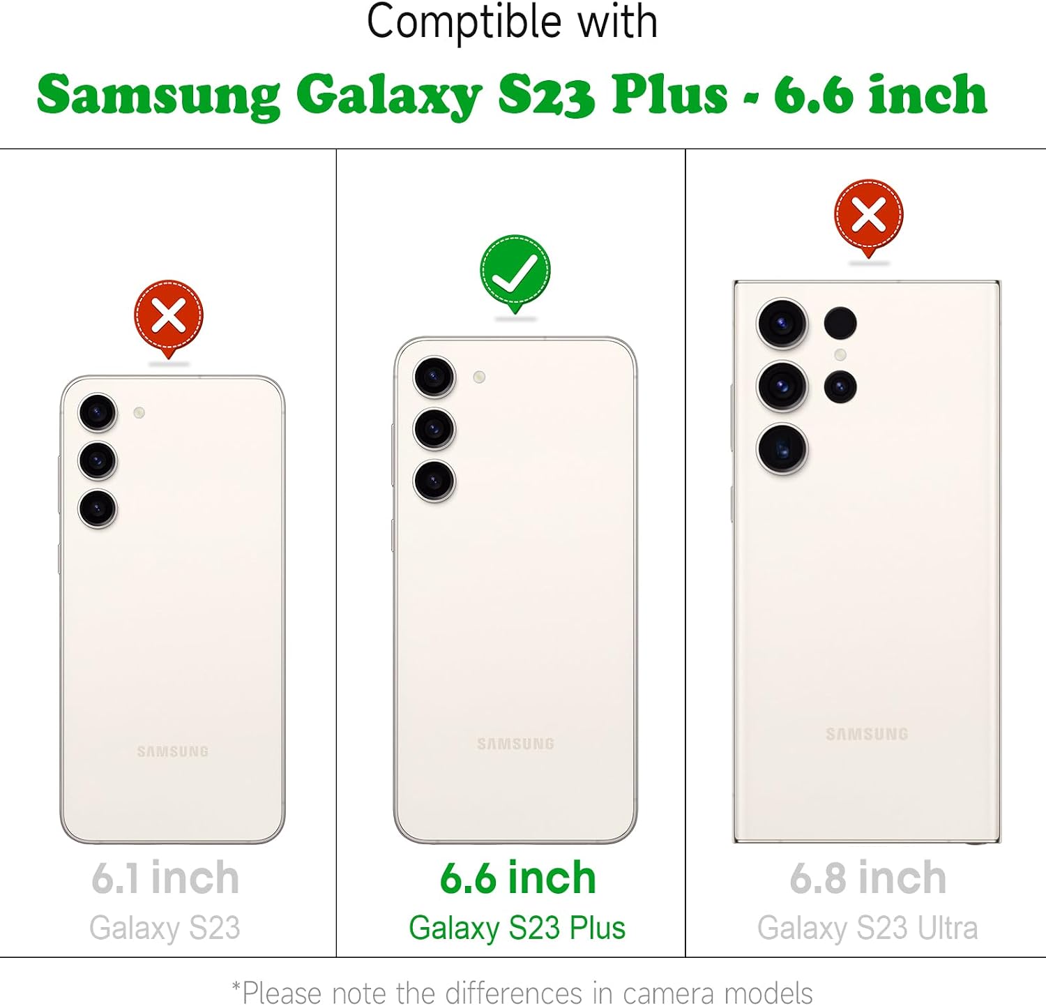 Detalle 2 de CAROKI Crossbody Case for Samsung Galaxy S23 Plus clear TPU 1 strap