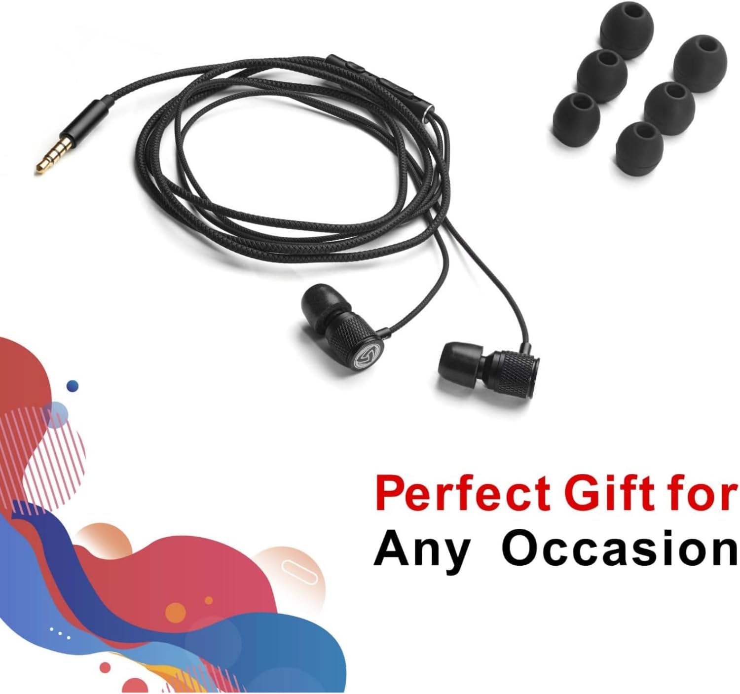 Detalle 2 de Ludos ULTRA Wired Earbuds: In-Ear Headphones with Microphone, Volume Control and 5-Year Warranty