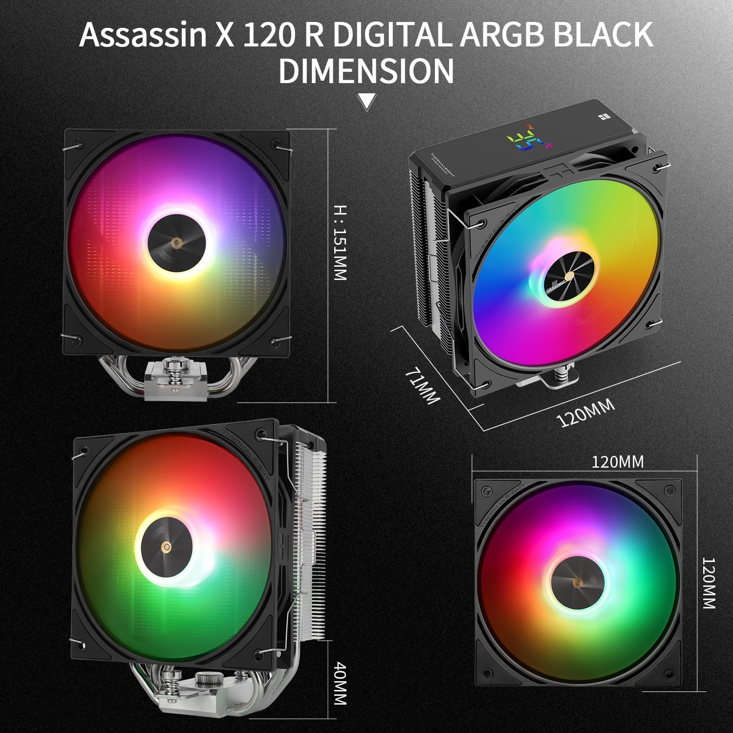 Thumbnail 6 de TR Assassin X 120R radiatore CPU ARGB