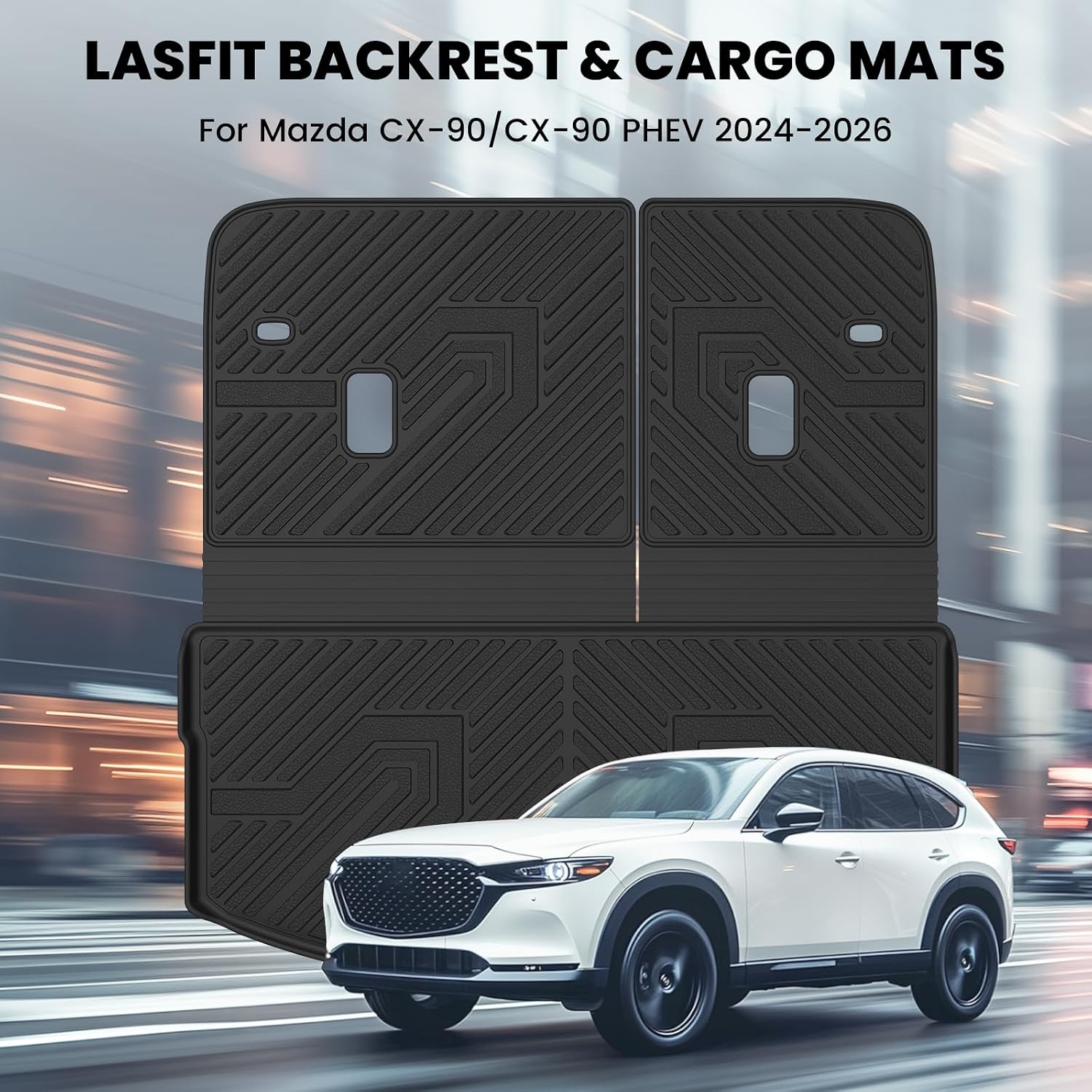 Detalle de LASFIT Cargo Mat for Mazda CX-90 60/40 Split