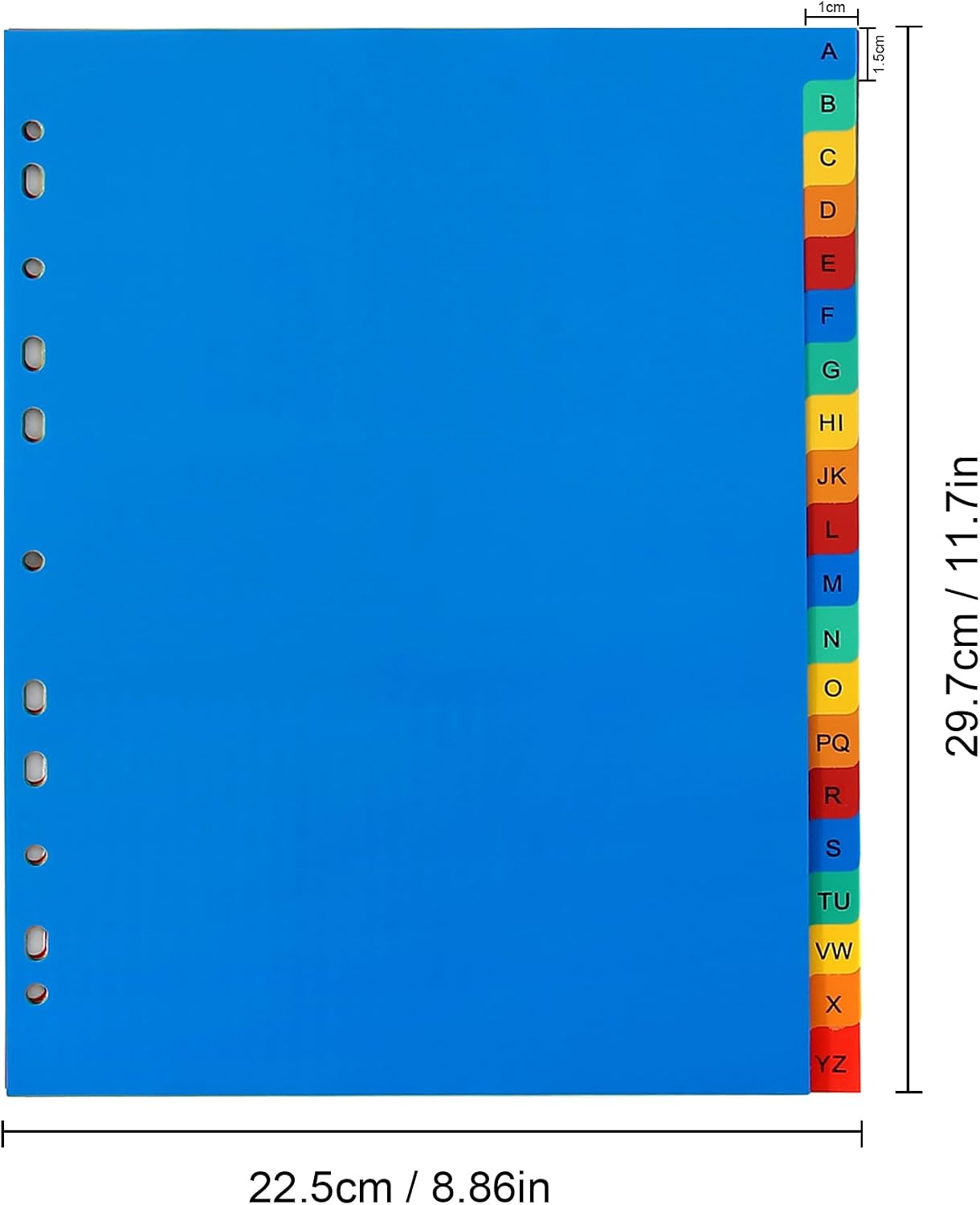 Detalle 2 de A-Z A4 file dividers, 6 pack PVC