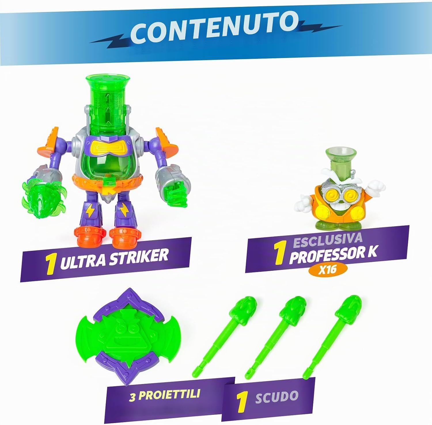 Thumbnail 2 de SUPERTHINGS Ultra Striker Professor K (Kazoom Power) con robot, Professor K esclusivo e 3 proiettili