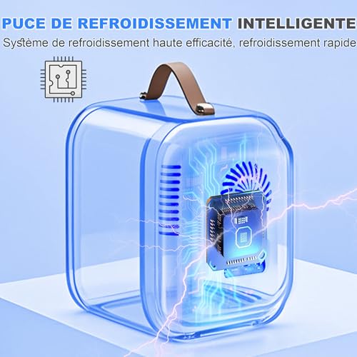 Detalle 2 de Enventor Mini Frigo 4L — refroidissement et chauffage nomade, 12V/230V, Noir