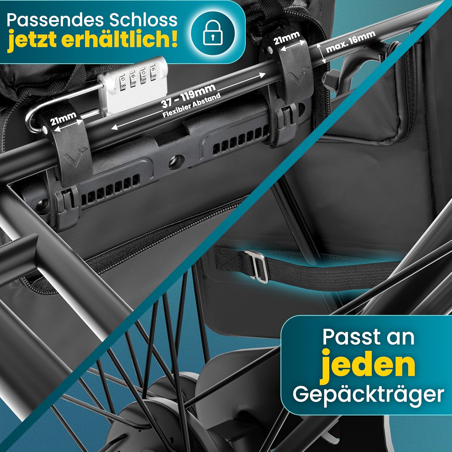 Thumbnail 3 de Valkental 3in1 Fahrradtasche 25L 🎒