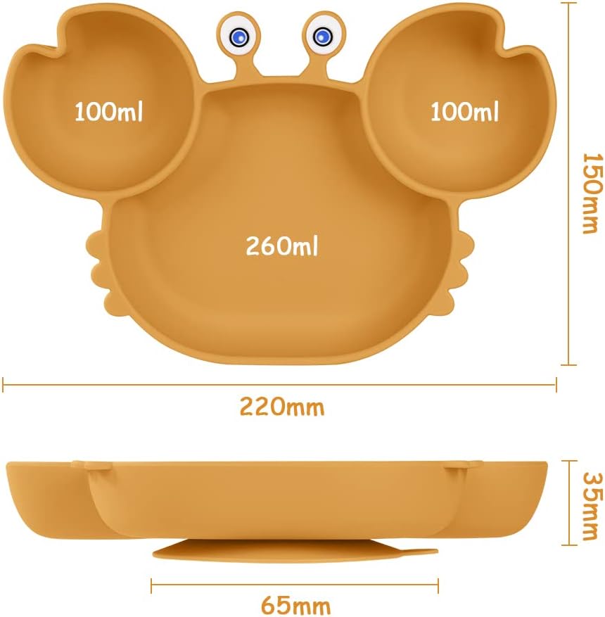 Detalle 2 de Vicloon Assiette Ventouse Bébé 3 compartiments