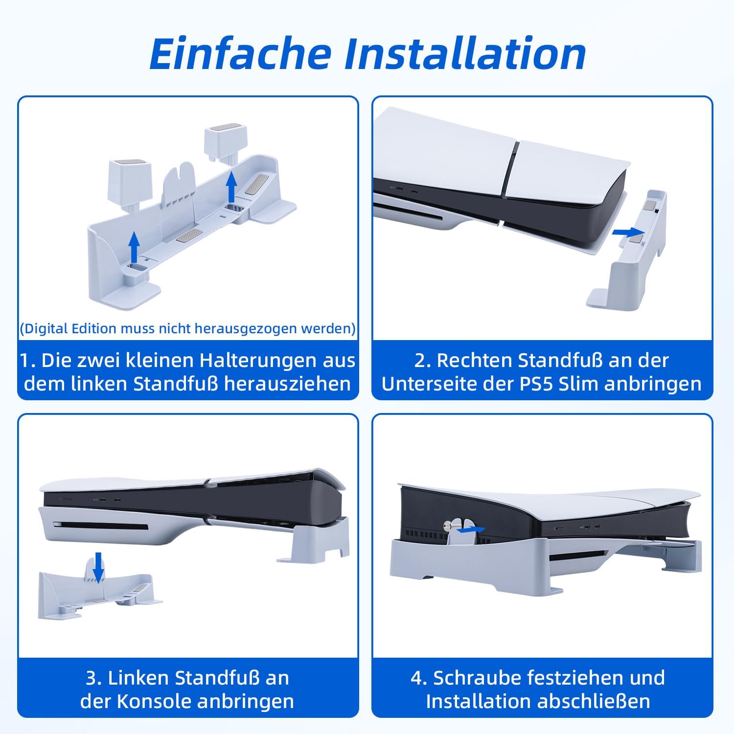 Detalle 2 de Wigearss PS5 Slim Pro Ständer horizontal