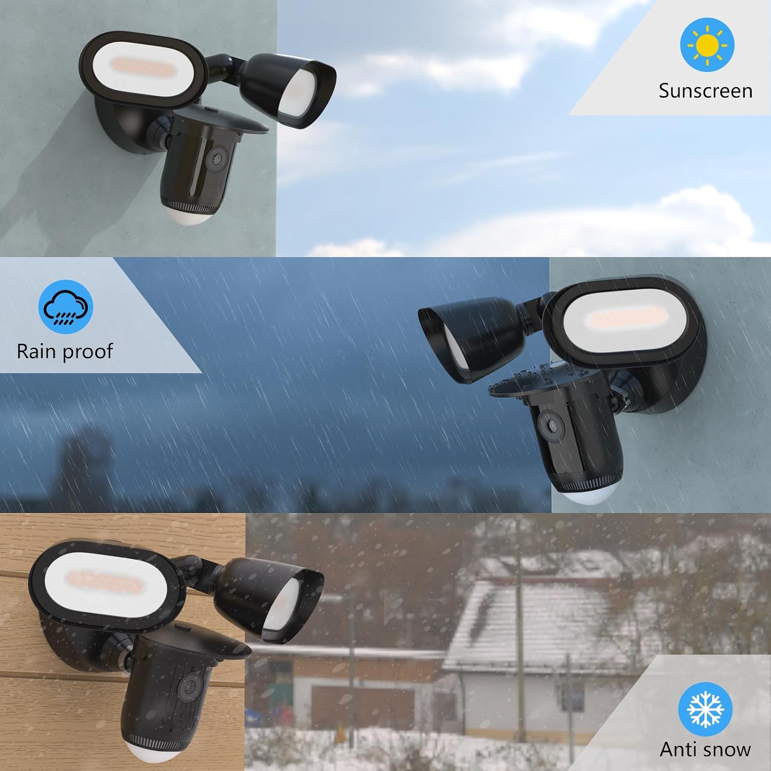 Thumbnail 3 de TIUIHU Kamera Regenschutz für Ring Floodlight Cam Wired Pro – zuverlässiger Schutz vor Wetterextremen