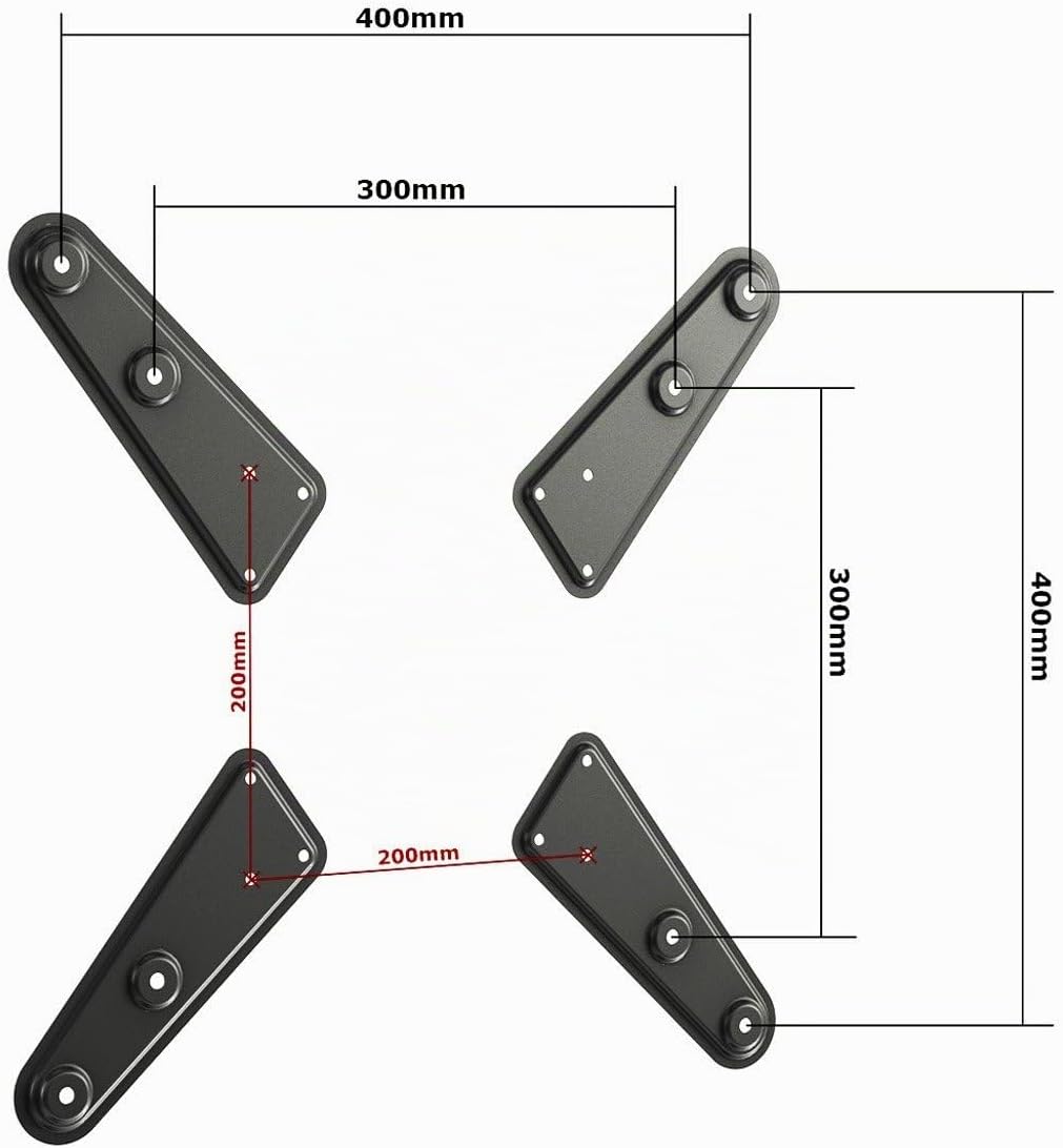 Detalle de RICOO VA0100: Supporto TV da parete orientabile e inclinabile per 32–55 pollici (VESA 200x200/400x400)