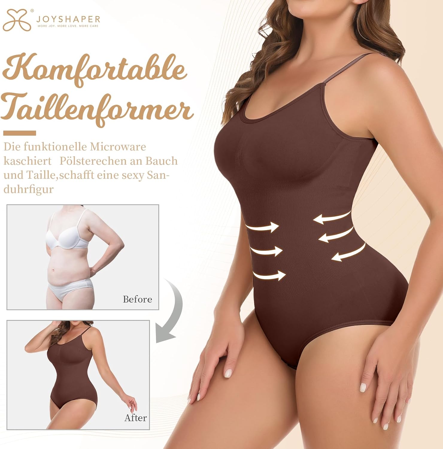 Detalle de Joyshaper formande body – shapewear för en slätare silhuett