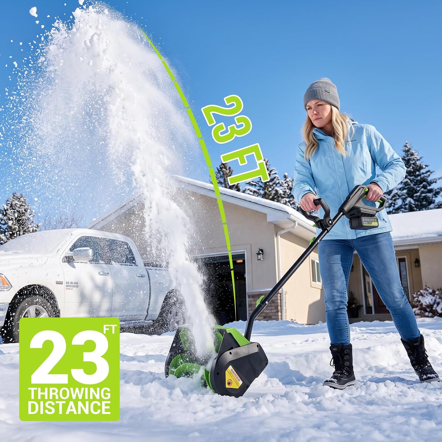 Thumbnail 1 de STEELITE Cordless Snow Shovel, 13-Inch