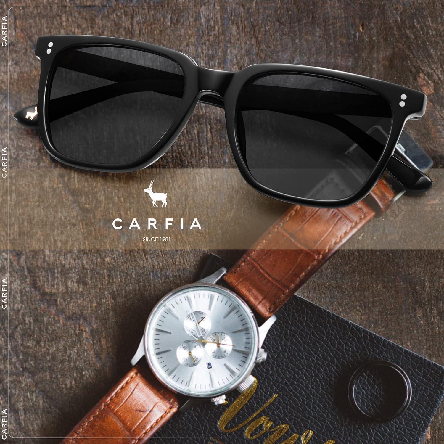 Thumbnail 6 de CARFIA Polarisierte Herren Sonnenbrille 53 mm