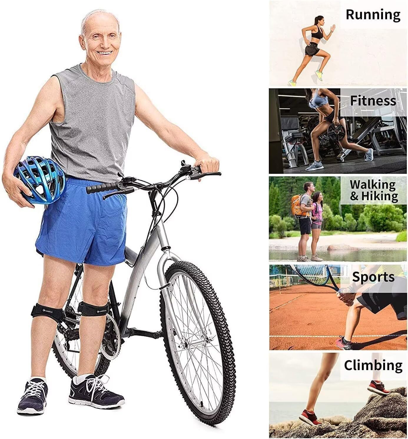 Thumbnail 6 de CAMBIVO 2 Pack Patella Tendon Knee Strap