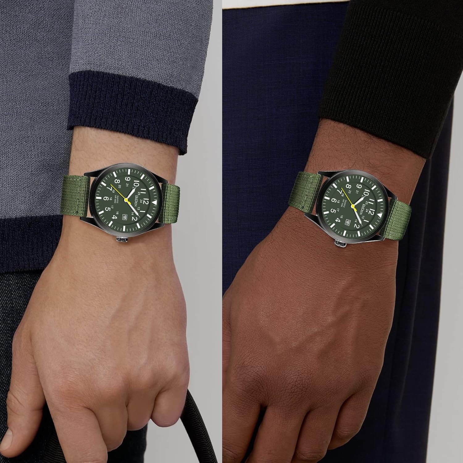 Thumbnail 5 de HANPOSH Herren Militär-Uhr 30 m wasserdicht