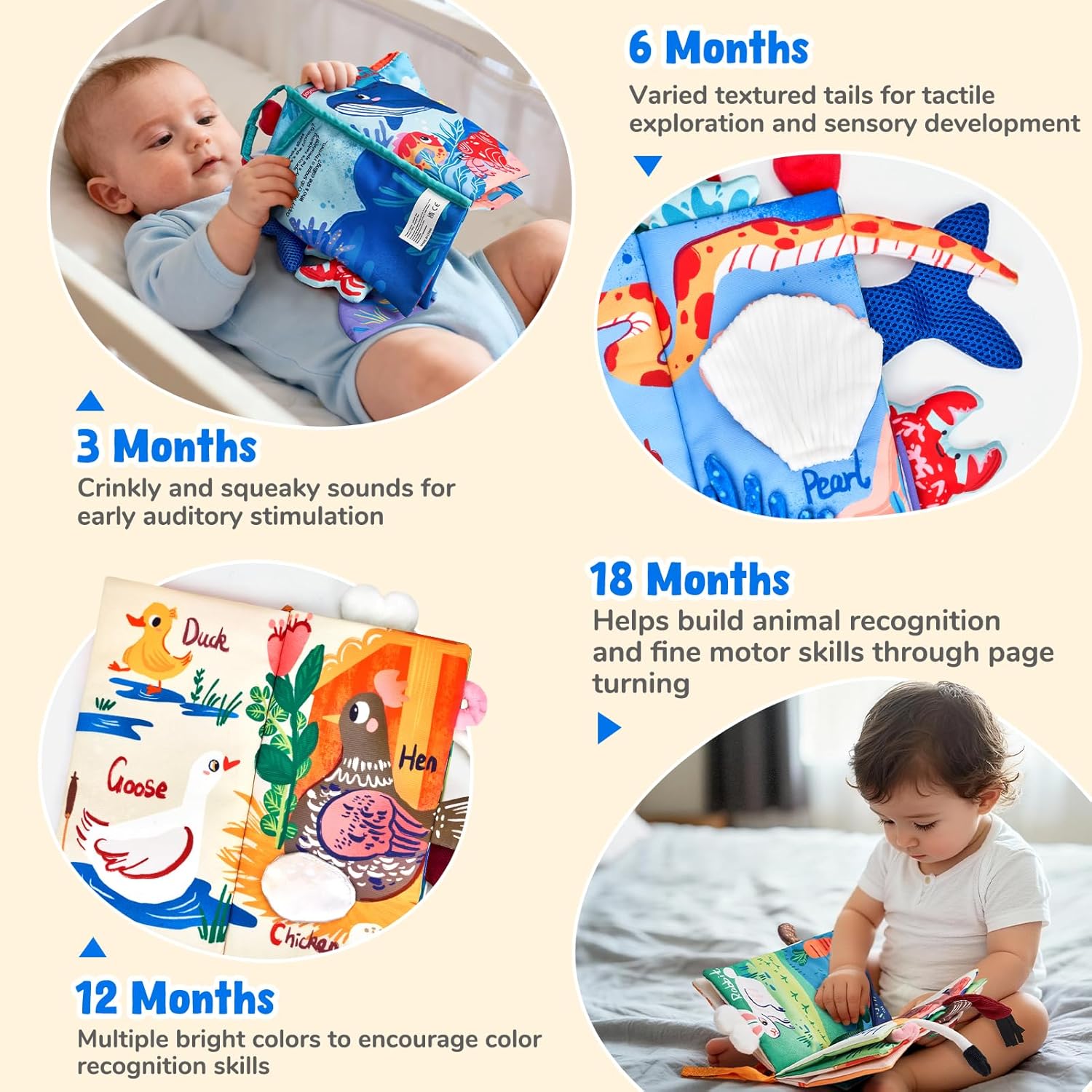Thumbnail 3 de JoyCat Baby Books 0-6 Months: Twin Sensory Book Set for Babies