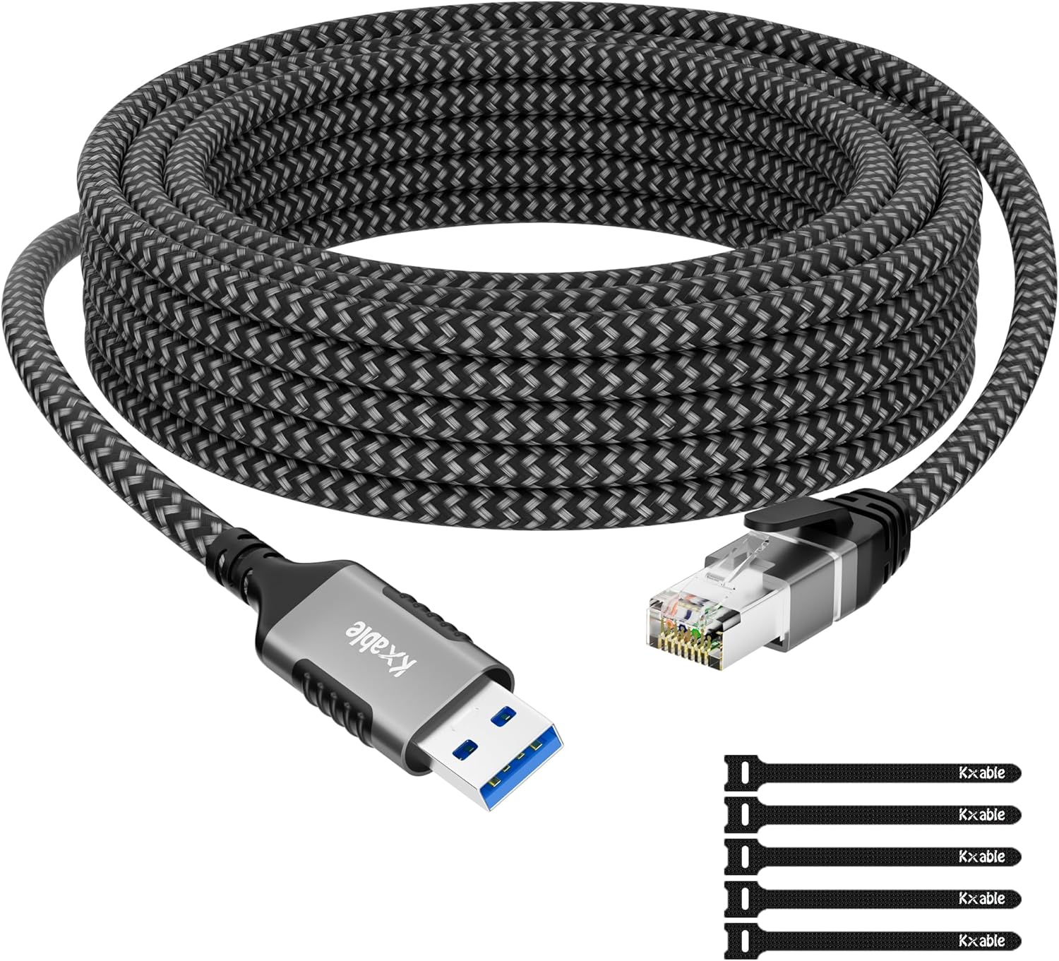 Thumbnail 6 de USB C to Ethernet Cable 0.5FT: Gigabit, Plug-and-Play for USB-C Devices