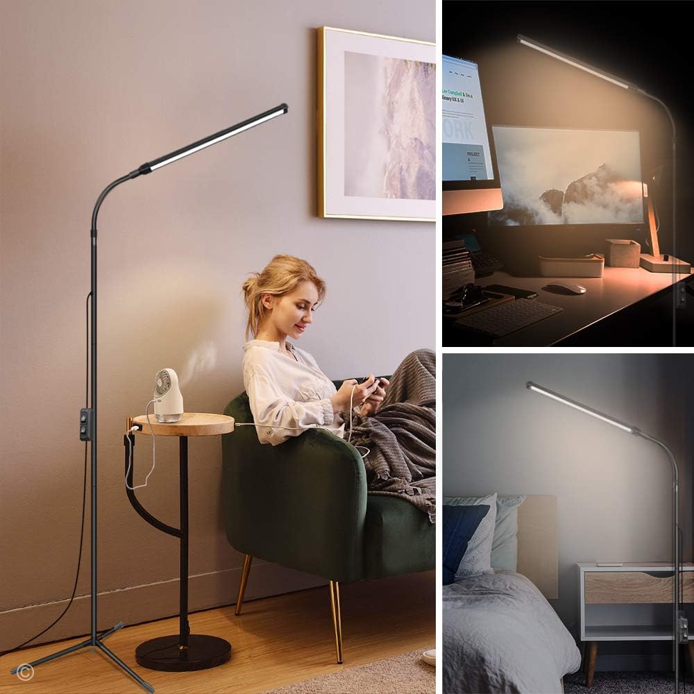 Detalle de JCOTTON Beauty Lamp for Eyelash Extensions, Makeup & Tattoo – Portable 3-in-1 LED Lamp